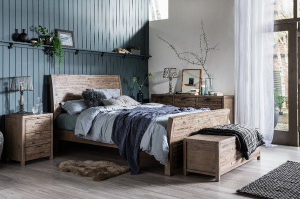 Rustic wood shop bedroom furniture